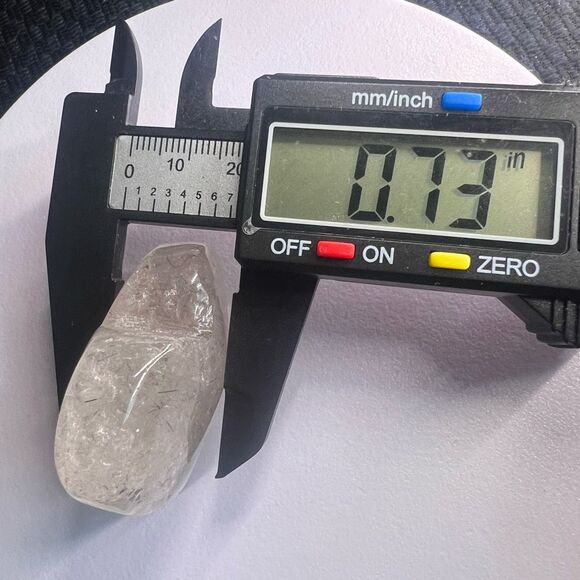 Quartz Crystal Heart with Black Rutile Inclusions‎ (1) - Picture 10 of 13